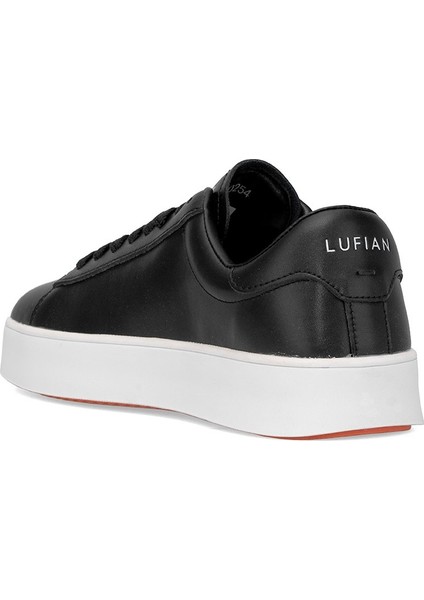112230254 Anton Erkek Hakiki Deri Klasik Sneaker Siyah