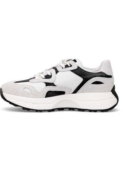 112230268 Graham Erkek Hakiki Deri Klasik Sneaker Taş