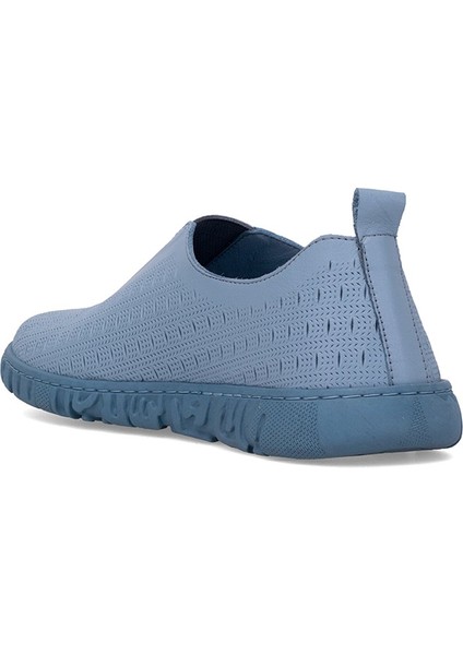 D25YA-665 Kadın Hakiki Deri Casual Ayakkabı Mavi fırsatları
