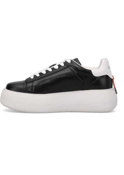 121230031 Marcella Kadın Hakiki Deri Klasik Sneaker Siyah
