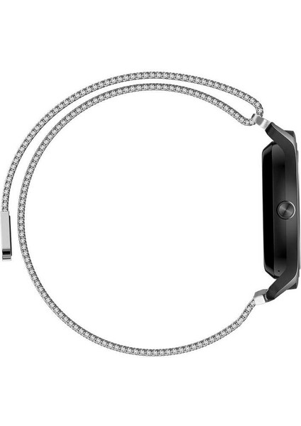 Gear S3 (22MM) Uyumlu Krd-12 Metal Kordon Iktk - Gri indirimleri