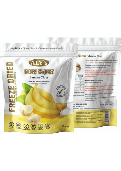 Freeze Dried Muz Cipsi