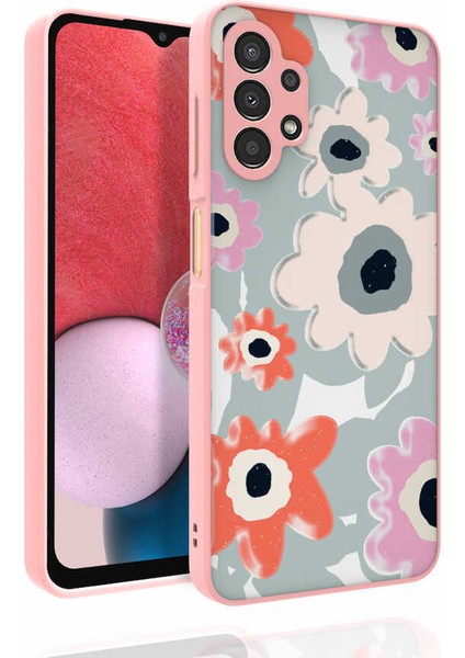 Galaxy A13 4g Kılıf Desenli Kamera Korumalı Parlak Iktk Nora Kapak-No5