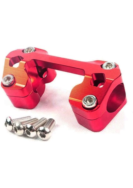 Universal Motosiklet Gidon Kelepçesi 28 mm Kırmızı