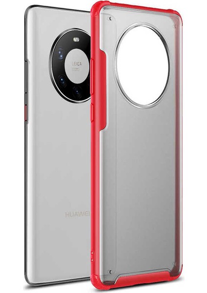 Huawei Mate 40 Pro Kılıf Iktk Volks Kapak-Kırmızı