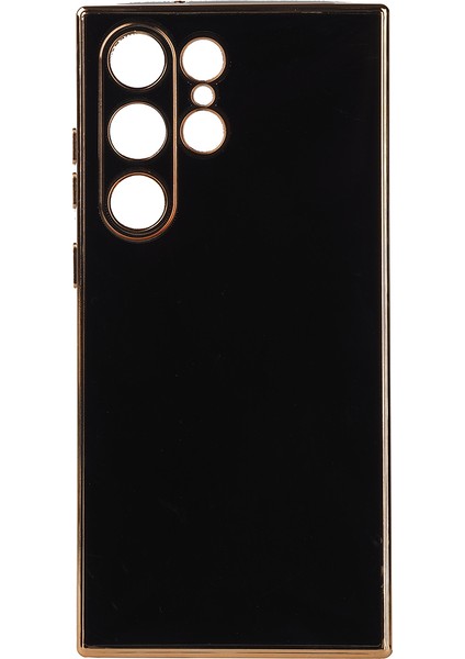 Galaxy S23 Ultra Kılıf Iktk Bark Kapak-Siyah