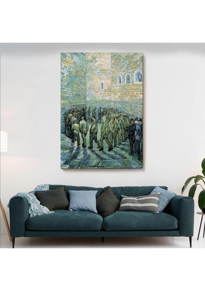 Vincent Van Gogh Tutuklular Çemberi Tablosu -6445