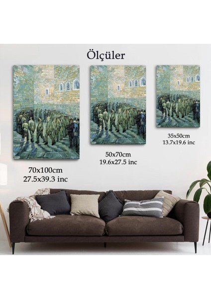 Vincent Van Gogh Tutuklular Çemberi Tablosu -6445