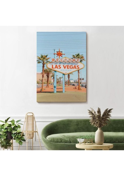 Las Vegas Nevada Ünlü Tabelası Duvar TABLOSU-6294 fiyatları