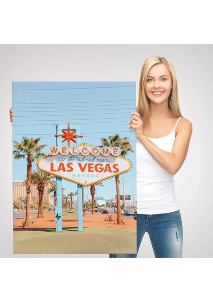 Las Vegas Nevada Ünlü Tabelası Duvar TABLOSU-6294 modelleri