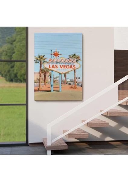 Las Vegas Nevada Ünlü Tabelası Duvar TABLOSU-6294 fırsatları