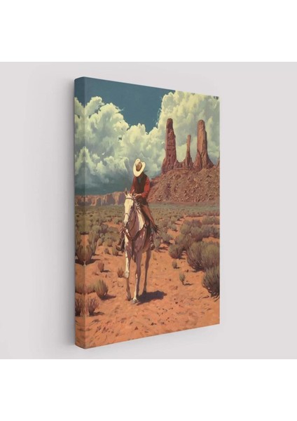 Amerikalı Kovboy Dekoratif Duvar TABLOSU-6280