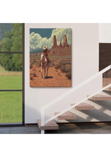 Amerikalı Kovboy Dekoratif Duvar TABLOSU-6280 fırsatları