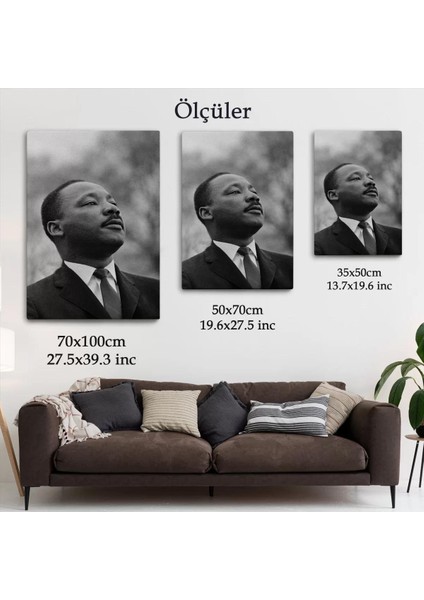 Martin Luther King Dekoratif Kanvas Duvar TABLOSU-6374 indirimleri