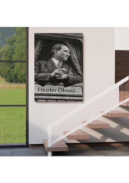 Atatürk'ün Doğu Ekspresinde Fotoğrafı Duvar TABLOSU-6222 fırsatları