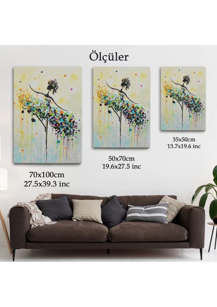 Dans Eden Kadın Dekoratif Duvar TABLOSU-6332 indirimleri
