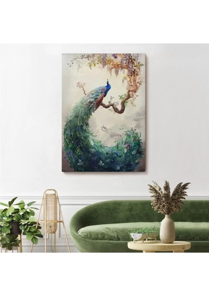 Daldaki Tavuz Kuşu Dekoratif Duvar TABLOSU-6494 fiyatları