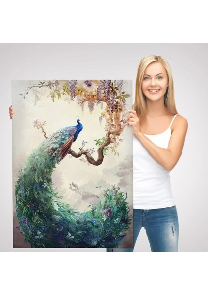 Daldaki Tavuz Kuşu Dekoratif Duvar TABLOSU-6494 modelleri