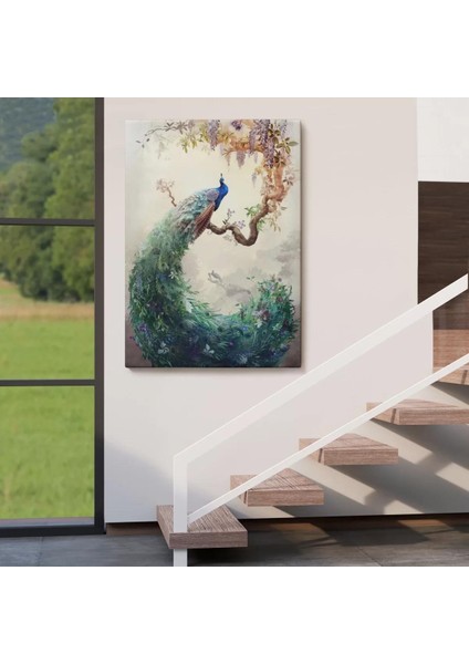 Daldaki Tavuz Kuşu Dekoratif Duvar TABLOSU-6494 fırsatları