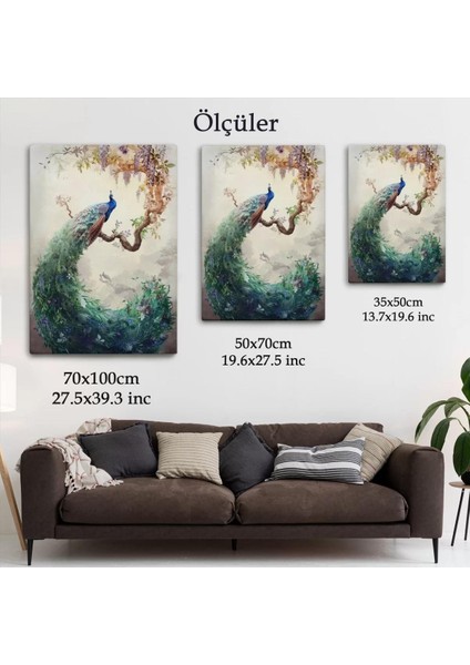 Daldaki Tavuz Kuşu Dekoratif Duvar TABLOSU-6494 indirimleri