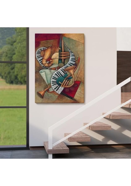 Müzik Aletleri Sürreal TABLOSU-6487 fırsatları