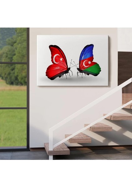 Azerbaycan Türkiye Dekoratif Kanvas TABLO-6501 fırsatları