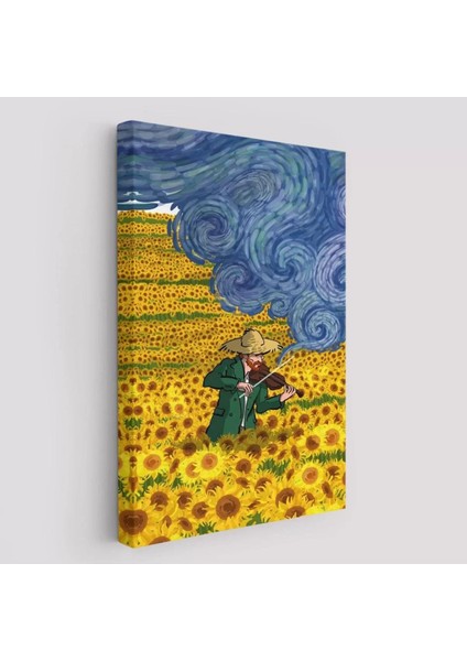 Vincent Van Gogh Temalı Illüstrasyon TABLOSU-6361