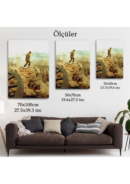 Atatürk ve Büyük Taarruz Duvar TABLUSU-6463 indirimleri