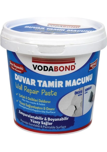 Vodabond Duvar Tamir Macunu 500 gr Beyaz
