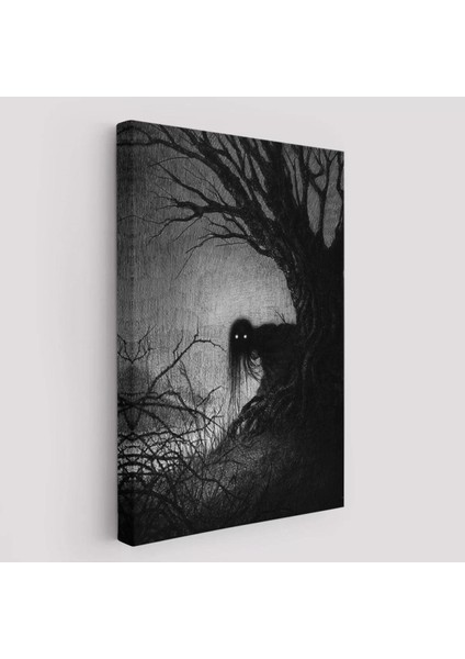 Karanlık Içindeki Korkunç Bir Çift Göz TABLOSU-6288