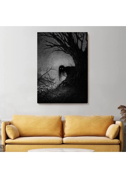 Karanlık Içindeki Korkunç Bir Çift Göz TABLOSU-6288 fiyatları