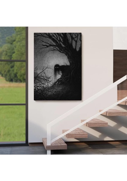 Karanlık Içindeki Korkunç Bir Çift Göz TABLOSU-6288 fırsatları