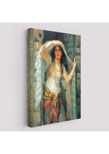 Kapıdan Bakan Cariye Tablosu - Arthur WONTNER -6451