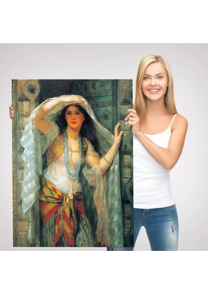 Kapıdan Bakan Cariye Tablosu - Arthur WONTNER -6451 modelleri