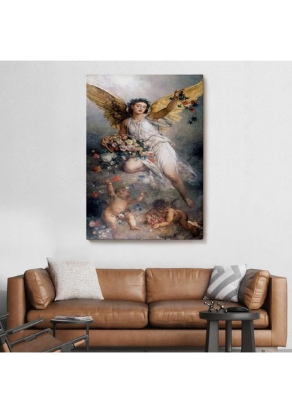 Küçük Melekler ve Annesi Duvar TABLOSU-6395 fiyatları