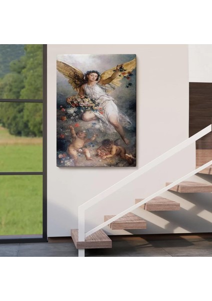 Küçük Melekler ve Annesi Duvar TABLOSU-6395 fırsatları