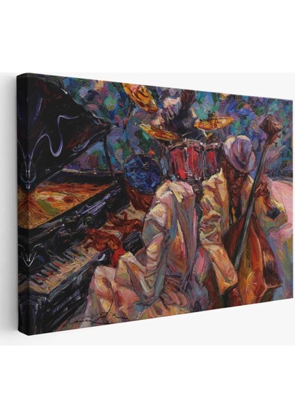 Caz Müziği Yapan Grup Duvar TABLOSU-1216