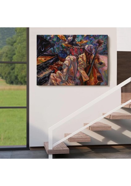 Caz Müziği Yapan Grup Duvar TABLOSU-1216 indirimleri