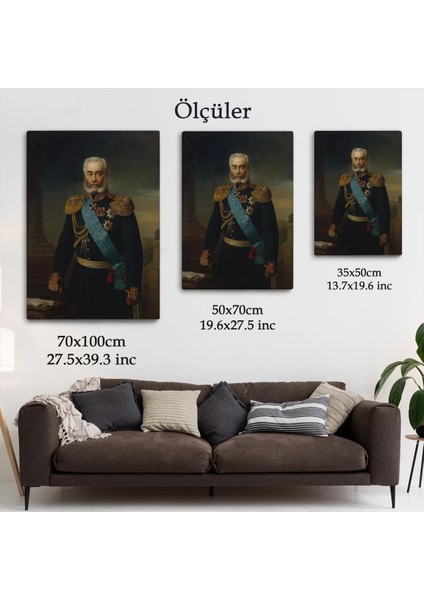 Rus Imparatorluğu Generali Alexander Vladimirovich ADLERBERG TABLOSU-6359 indirimleri