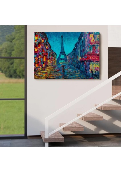 Fransa Paris Sokakları Duvar TABLOSU-1219 indirimleri