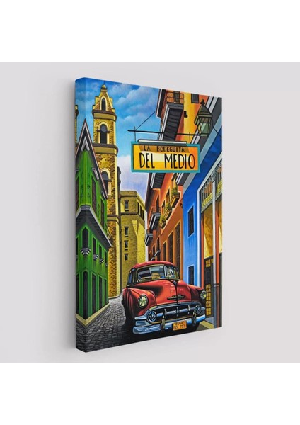La Bodeguita Cuba Car Duvar TABLOSU-6457