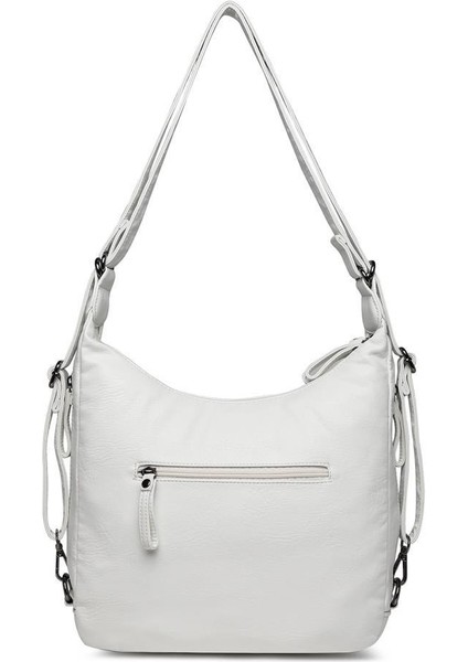 Yıkama Deri Hem Sırt Hem Omuz Kadın Çantası 21-K Barcelona 1930 fiyatları