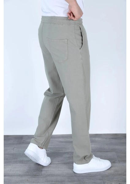 Baggy Keten Pantolon Jogger Çağla Yeşili fiyatları