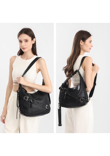 Yıkama Deri Hem Sırt Hem Omuz Kadın Çantası 21-K Barcelona 1930 fırsatları