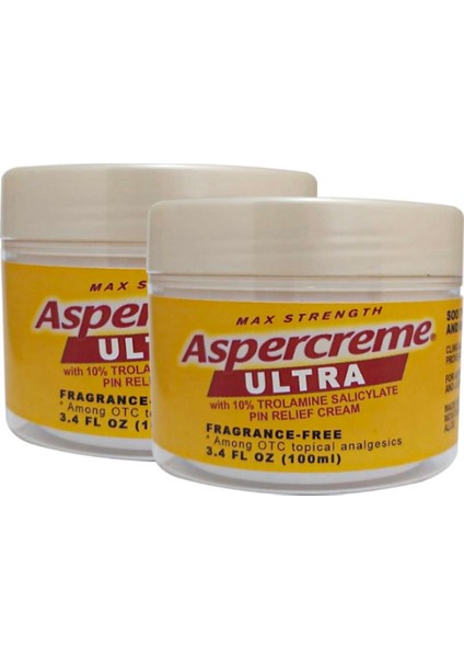 Aspercreme Pain Cream 100 ml 2 Adet Sırt Bel Kas Omur Fittık Iskelet Agrılarınız Için Krem - Secenek_variant_property : 2li