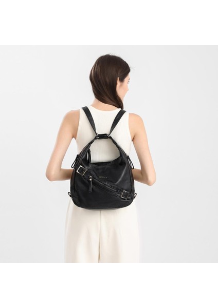 Yıkama Deri Hem Sırt Hem Omuz Kadın Çantası 21-K Barcelona 1930 indirimleri