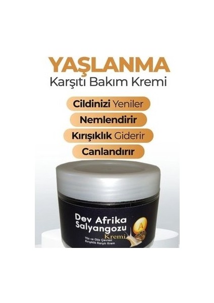 Dev Afrika Salyangoz Kırısıklık Karsıtı Krem 100 ml x 2 Ad fiyatları