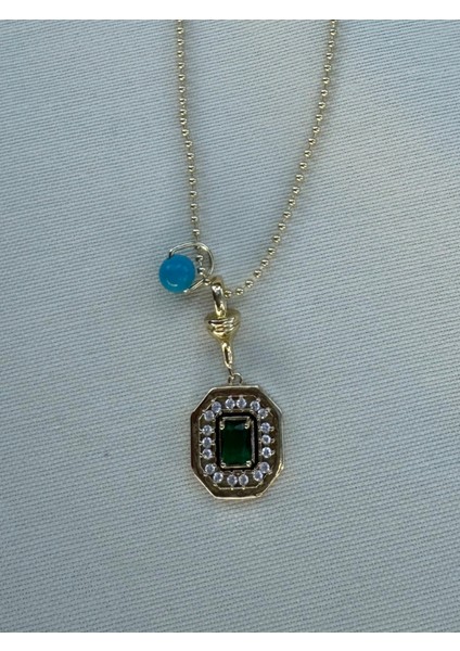 Serenay Kolye Mavi Boncuklu modelleri