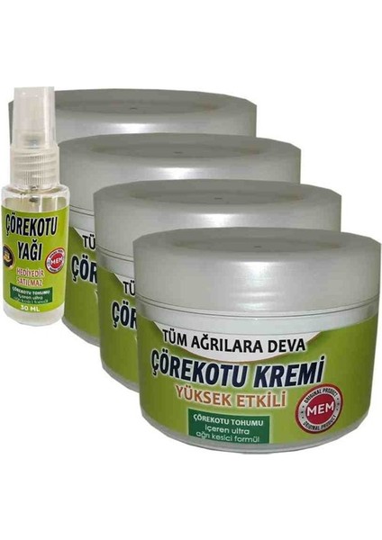 Mem Çörek Otu Kremi 4 Adet - Çörek Otu Yağı Hediye