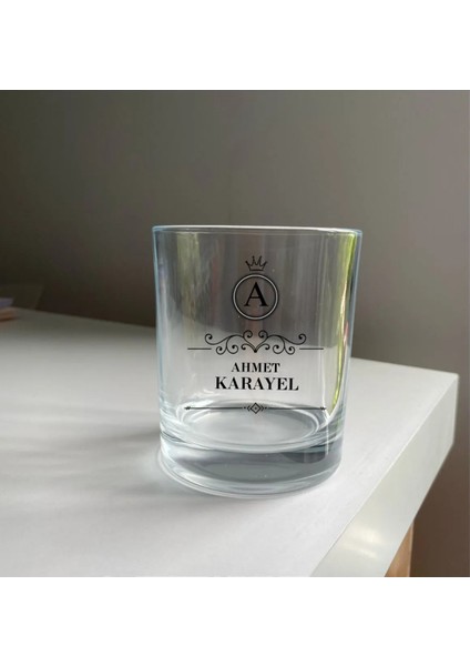 Kişiye Özel Isimli Cam Viski Bardağı